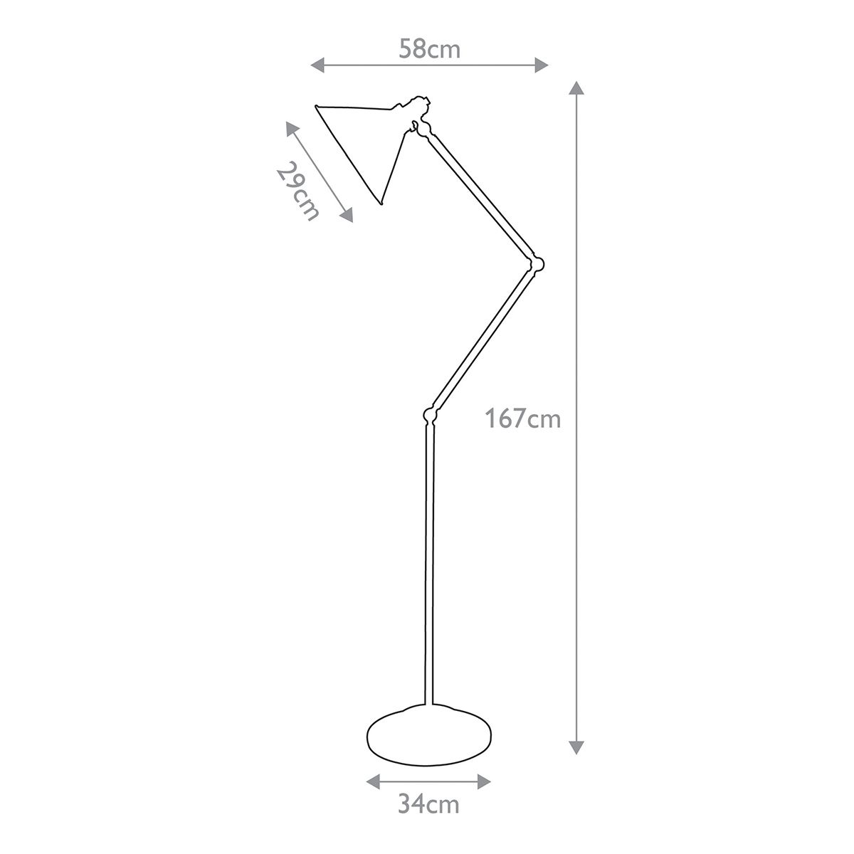 Provence 1-Light Floor Lamp Polished Nickel