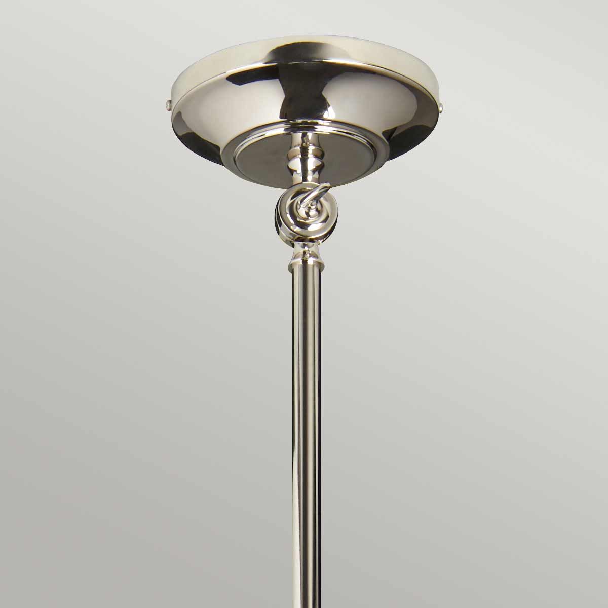 Provence 1-Light Wall Light/Pendant Ceiling Light Polished Nickel - Comet Lighting