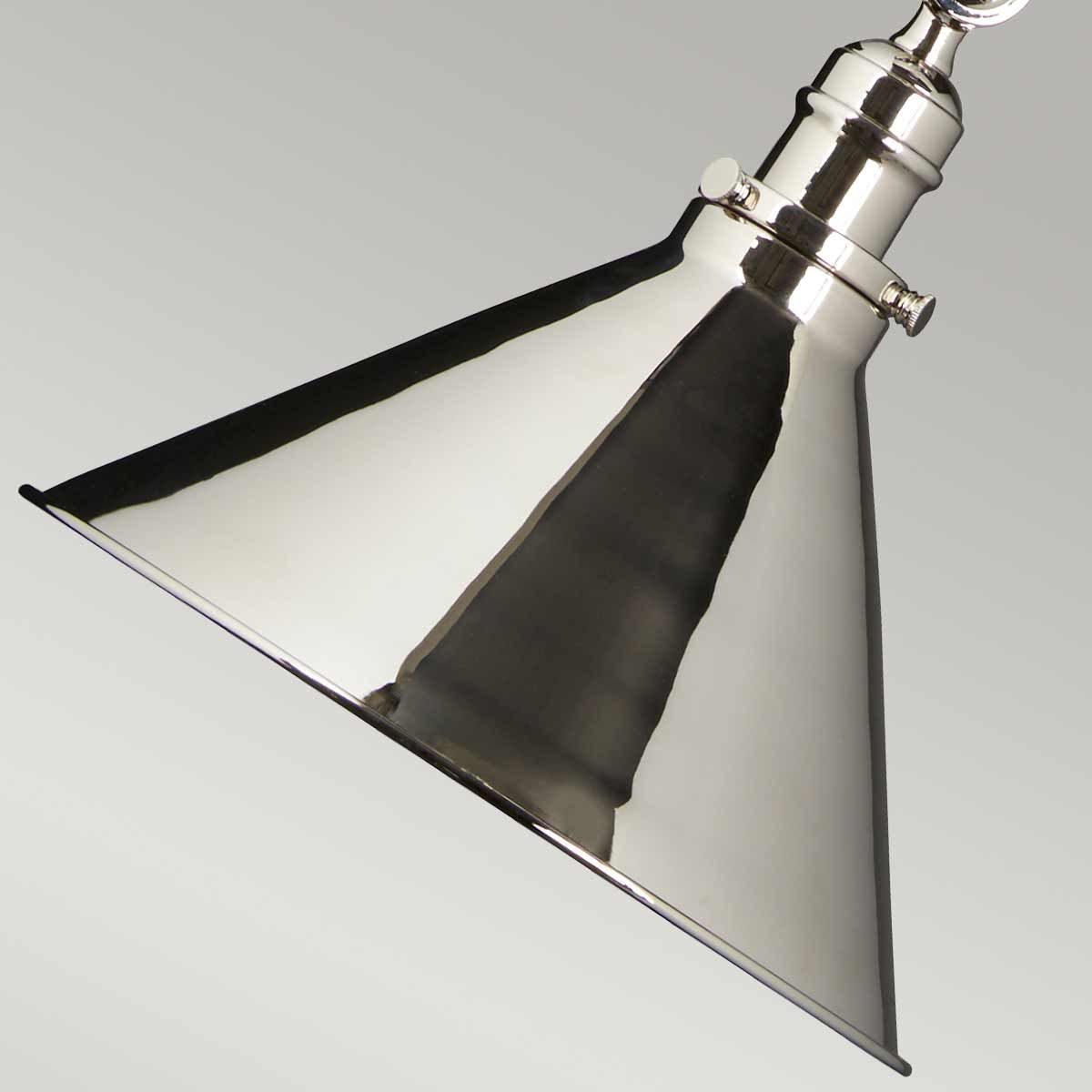 Provence 1-Light Wall Light/Pendant Ceiling Light Polished Nickel - Comet Lighting