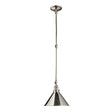 Provence 1-Light Wall Light/Pendant Ceiling Light Polished Nickel - Comet Lighting