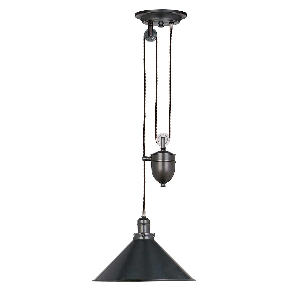 Provence 1 Light Rise and Fall Pendant - Old Bronze - Comet Lighting