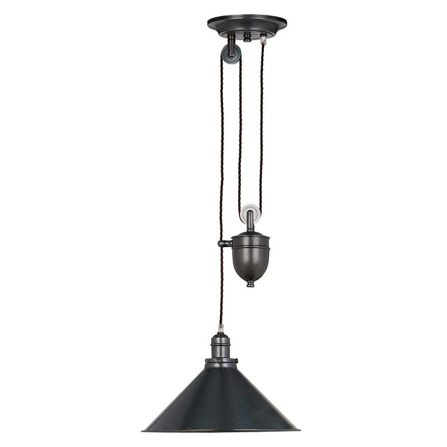 Provence 1 Light Rise and Fall Pendant - Old Bronze - Comet Lighting