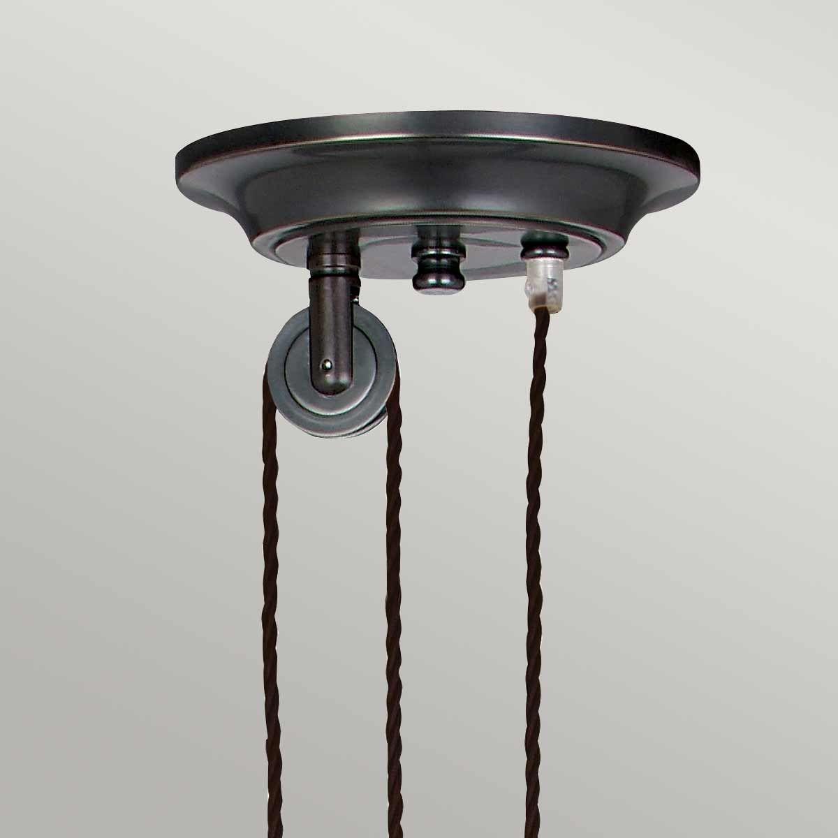Provence 1 Light Rise and Fall Pendant - Old Bronze - Comet Lighting