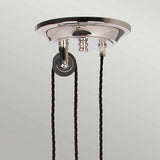 Provence 1 Light Rise and Fall Pendant - Polished Nickel - Comet Lighting
