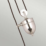 Provence 1 Light Rise and Fall Pendant - Polished Nickel - Comet Lighting