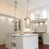 Provence 1 Light Rise and Fall Pendant - Polished Nickel - Comet Lighting