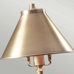 Provence 1 Light Stick Lamp - Aged Brass - Comet Lighting