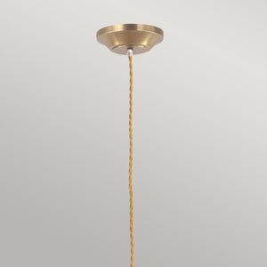 Provence 1 Light Pendant - Aged Brass - Comet Lighting