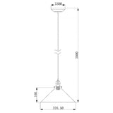 Provence 1 Light Pendant - Polished Nickel - Comet Lighting
