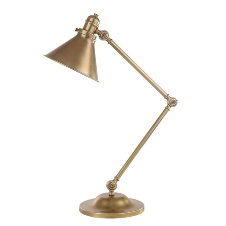 Provence 1-Light Table Lamp Aged Brass - Comet Lighting