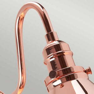 Provence 1 Light Wall Light - Polished Copper - Comet Lighting