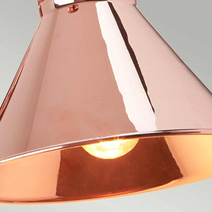 Provence 1 Light Wall Light - Polished Copper - Comet Lighting