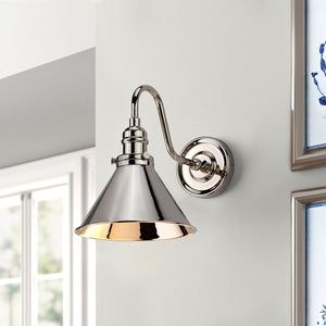 Provence 1 Light Wall Light - Polished Nickel - Comet Lighting