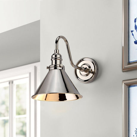 Provence 1 Light Wall Light - Polished Nickel - Comet Lighting