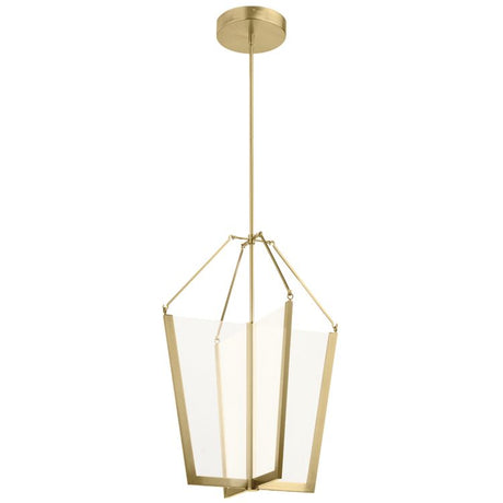 Quintiesse Calters Large LED Foyer Pendant - Champagne Gold 