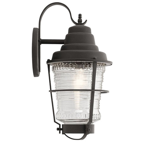 Quintiesse Chance Harbor 1Lt  Outdoor Wall Lantern Large - Weathered Zinc