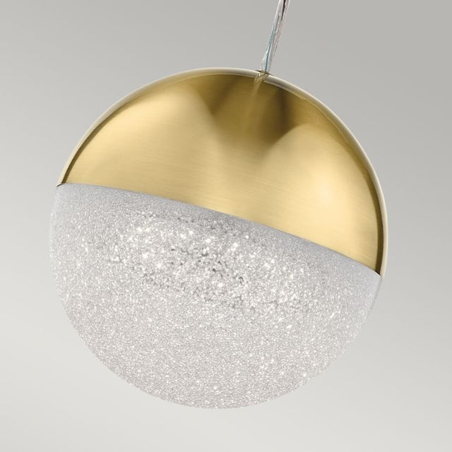 Quintiesse Moonlit LED Mini Pendant   - Champagne Gold 