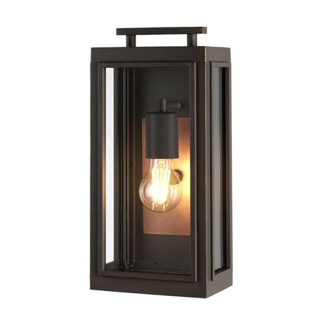 Quintiesse Sutcliffe 1Lt  Outdoor Wall Lantern - Oil Rubbed Bronze