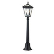 Quintiesse Alford Place 2Lt Pillar Lantern  - Museum Black - Comet Lighting