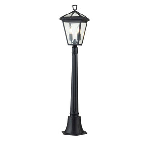Quintiesse Alford Place 2Lt Pillar Lantern - Museum Black - Comet Lighting
