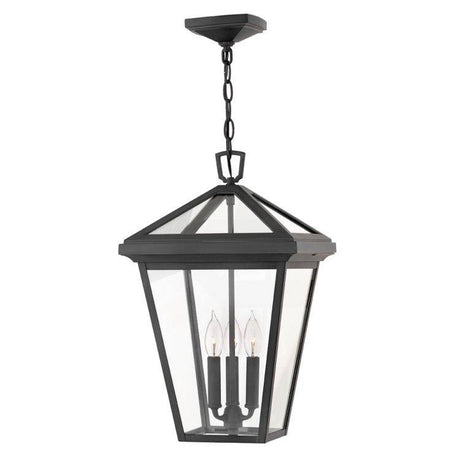 Quintiesse Alford Place 3Lt Large Chain Lantern - Museum Black - Comet Lighting