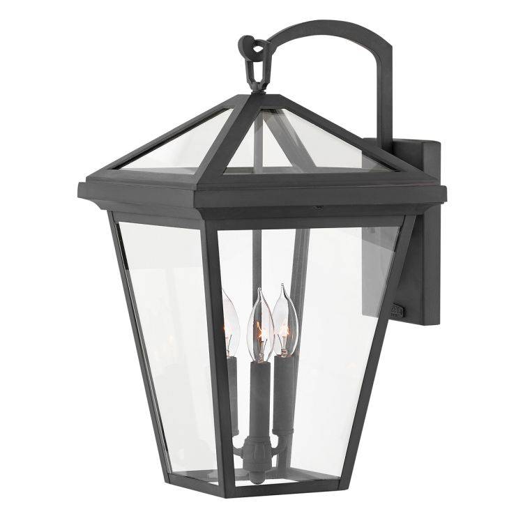 Quintiesse Alford Place 3Lt Large Wall Lantern - Museum Black - Comet Lighting