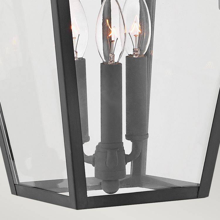 Quintiesse Alford Place 3Lt Large Wall Lantern - Museum Black - Comet Lighting