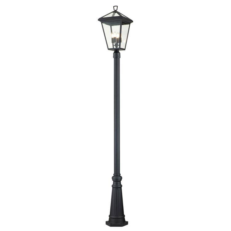 Quintiesse Alford Place 4Lt Lamp Post  - Museum Black - Comet Lighting