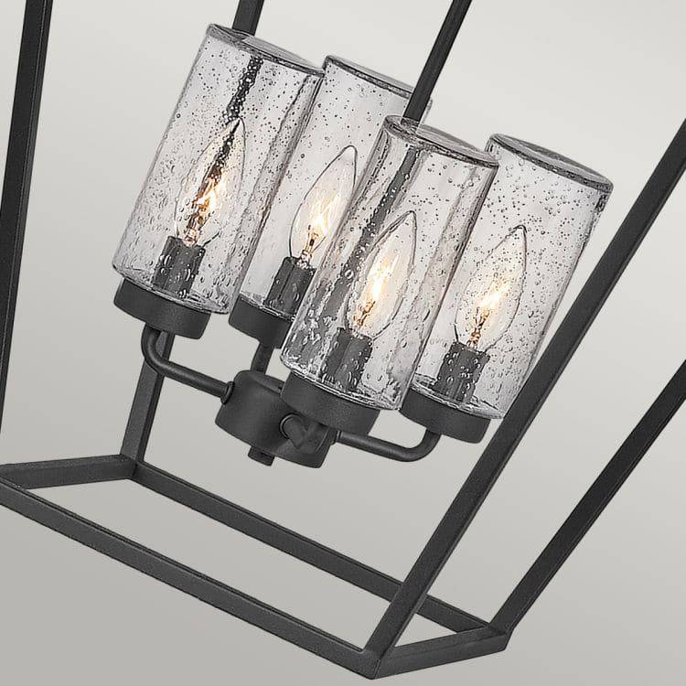 Quintiesse Alford Place 4Lt Outdoor Pendant  - Museum Black - Comet Lighting