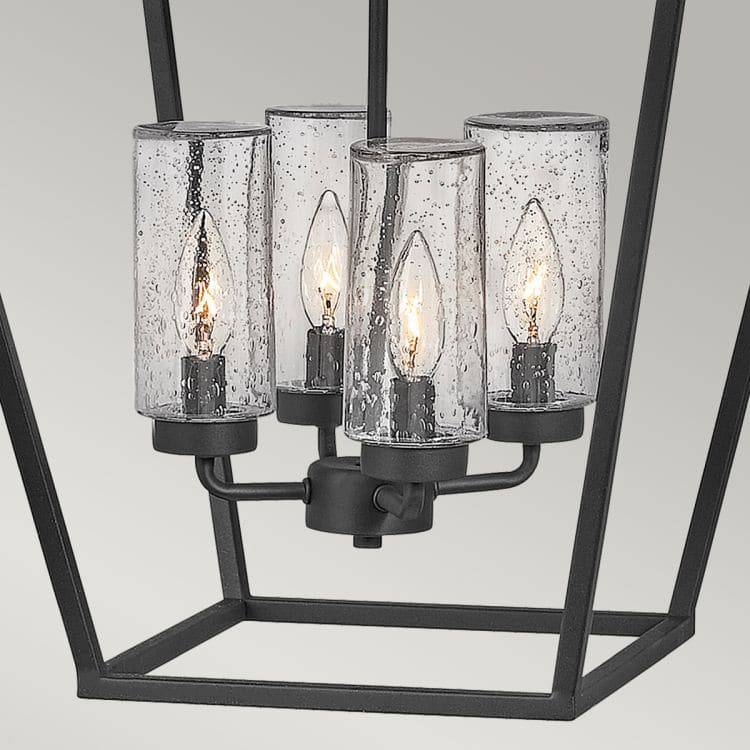 Quintiesse Alford Place 4Lt Outdoor Pendant  - Museum Black - Comet Lighting