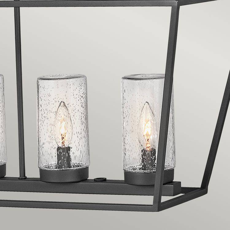 Quintiesse Alford Place 6Lt Outdoor Linear Pendant - Museum Black - Comet Lighting