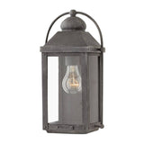 Quintiesse Anchorage 1Lt Outdoor Wall Lantern - Aged Zinc - Comet Lighting