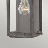 Quintiesse Anchorage 1Lt Outdoor Wall Lantern - Aged Zinc - Comet Lighting