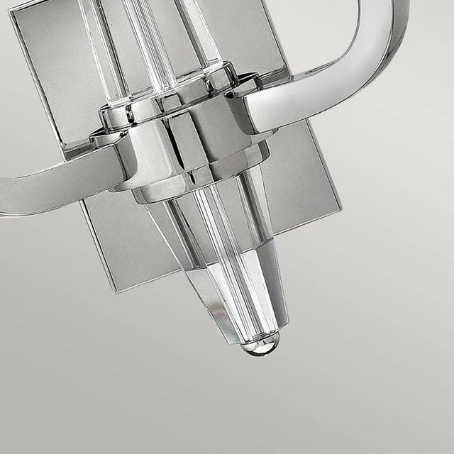 Quintiesse Ascher 2Lt Wall Light - Polished Nickel - Comet Lighting