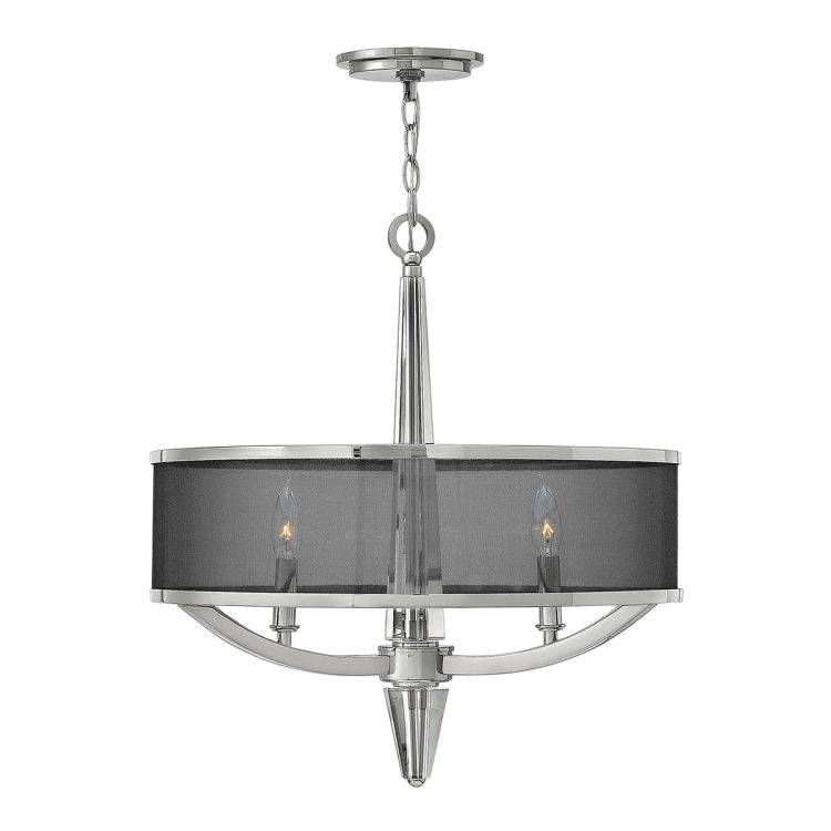 Quintiesse Ascher 3Lt  Pendant - Polished Nickel - Comet Lighting