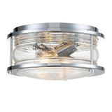 Quintiesse Ashland Bay 2Lt Flush Mount - Polished Chrome - Comet Lighting