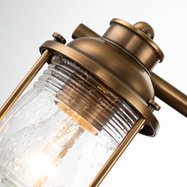 Quintiesse Ashland Bay 3Lt Wall Light  - Natural Brass - Comet Lighting