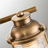 Quintiesse Ashland Bay 3Lt Wall Light  - Natural Brass - Comet Lighting