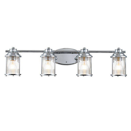 Quintiesse Ashland Bay 4Lt Wall Light  - Polished Chrome - Comet Lighting