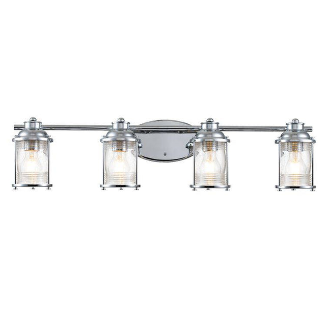 Quintiesse Ashland Bay 4Lt Wall Light - Polished Chrome - Comet Lighting