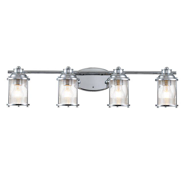 Quintiesse Ashland Bay 4Lt Wall Light  - Polished Chrome - Comet Lighting