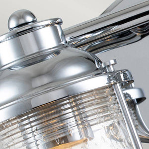 Quintiesse Ashland Bay 4Lt Wall Light - Polished Chrome - Comet Lighting
