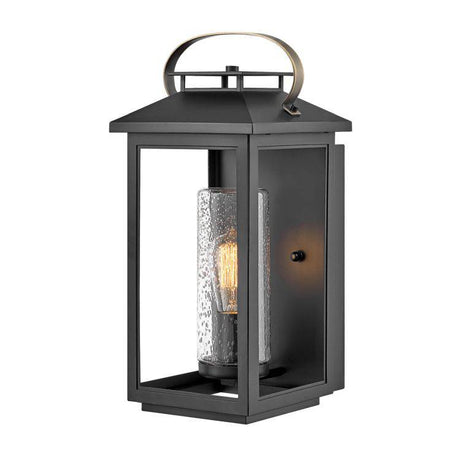 Quintiesse Atwater 1Lt Medium Wall Lantern  - Black - Comet Lighting