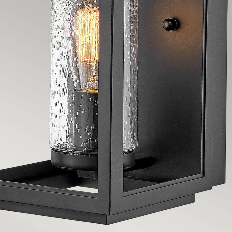 Quintiesse Atwater 1Lt Medium Wall Lantern  - Black - Comet Lighting