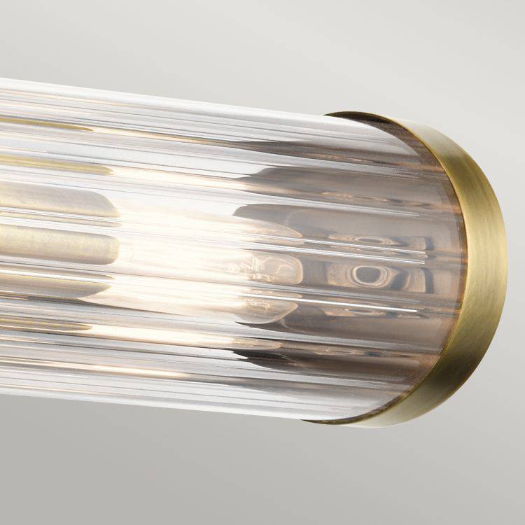 Quintiesse Azores 2Lt Wall Light  - Natural Brass - Comet Lighting