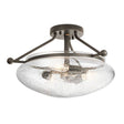 Quintiesse Belle 3Lt Semi-Flush Mount - Olde Bronze - Comet Lighting