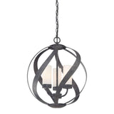 Quintiesse Blacksmith 3Lt Outdoor Chandelier - Old Black - Comet Lighting