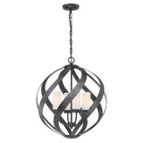 Quintiesse Blacksmith 4Lt Outdoor Chandelier - Old Black - Comet Lighting