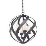 Quintiesse Blacksmith 4Lt Outdoor Chandelier - Old Black - Comet Lighting