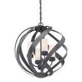 Quintiesse Blacksmith 4Lt Outdoor Chandelier - Old Black - Comet Lighting